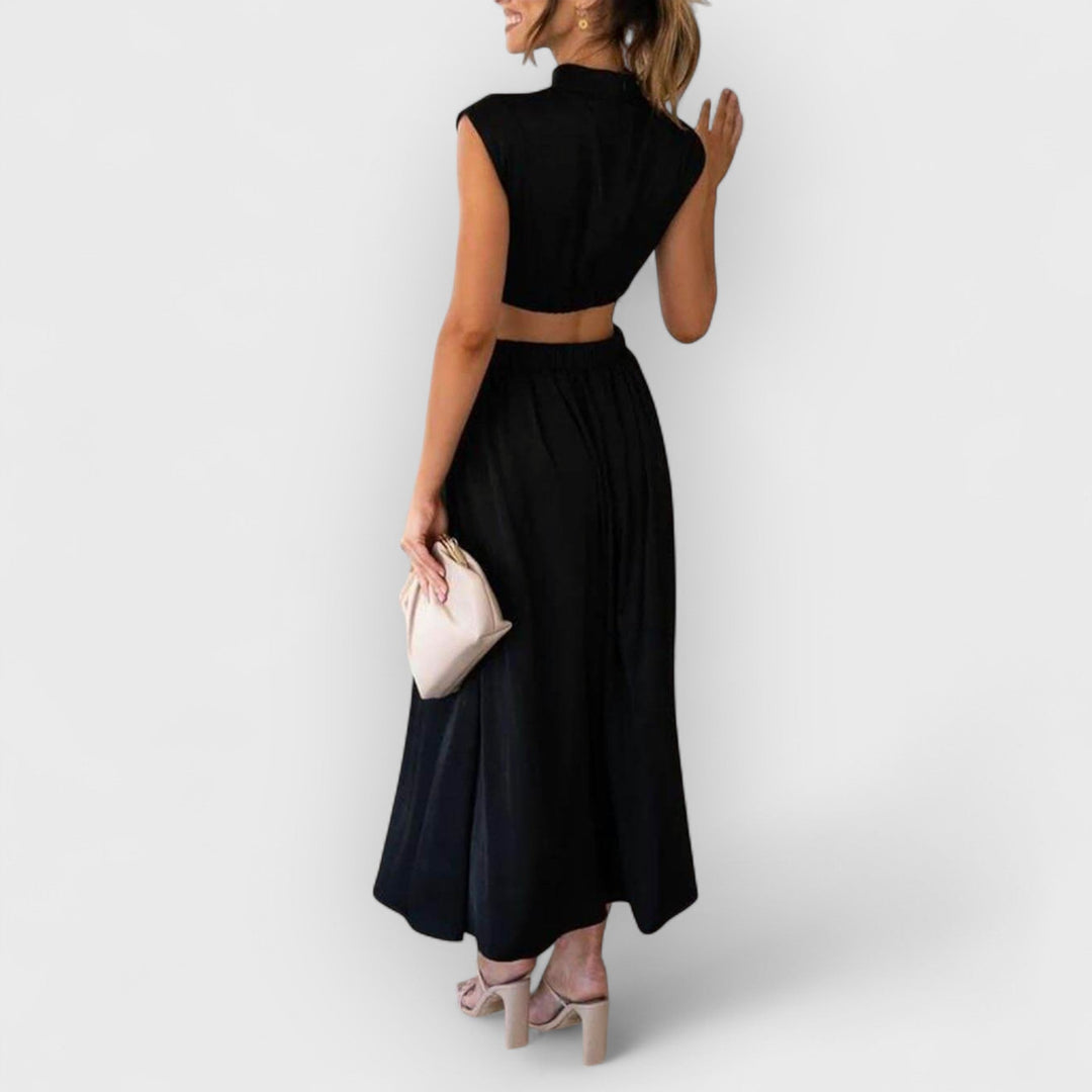 Aster | Women's Cut-Out Waist Midi Dress
