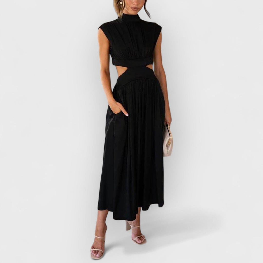 Aster | Women's Cut-Out Waist Midi Dress