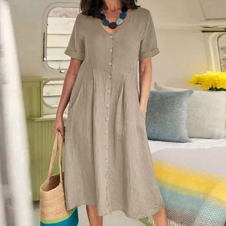 Amira | Effortless Buttoned Dress