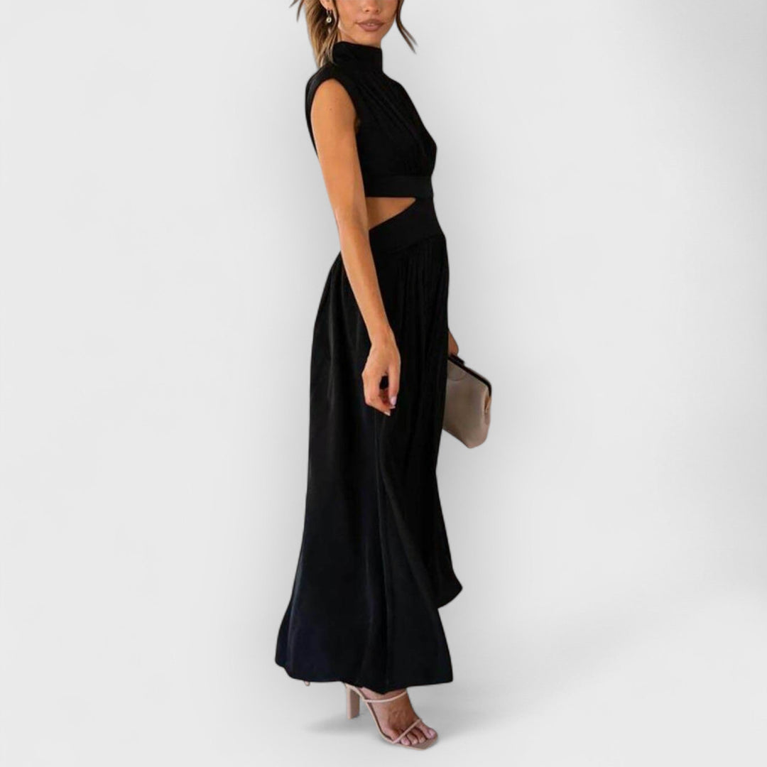 Aster | Women's Cut-Out Waist Midi Dress
