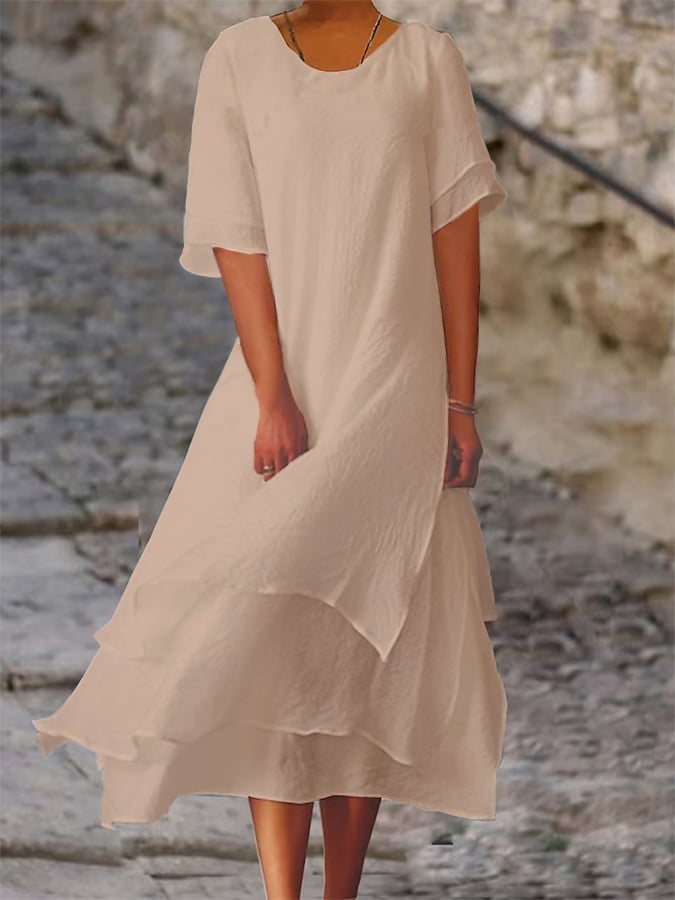 Violet |  Elegant Layered Dress