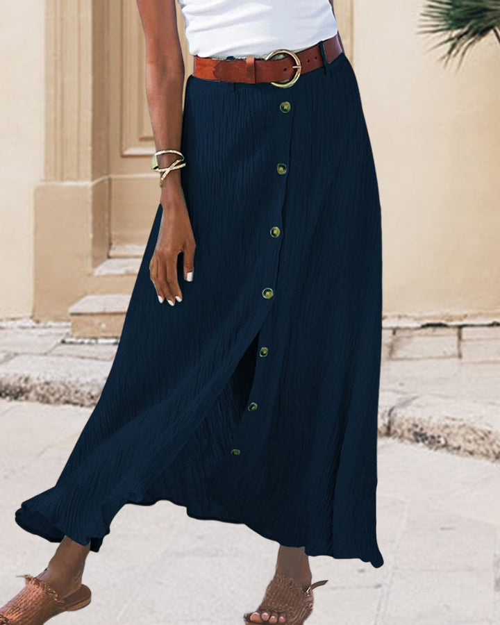 Molly | Flowy Buttoned Skirt
