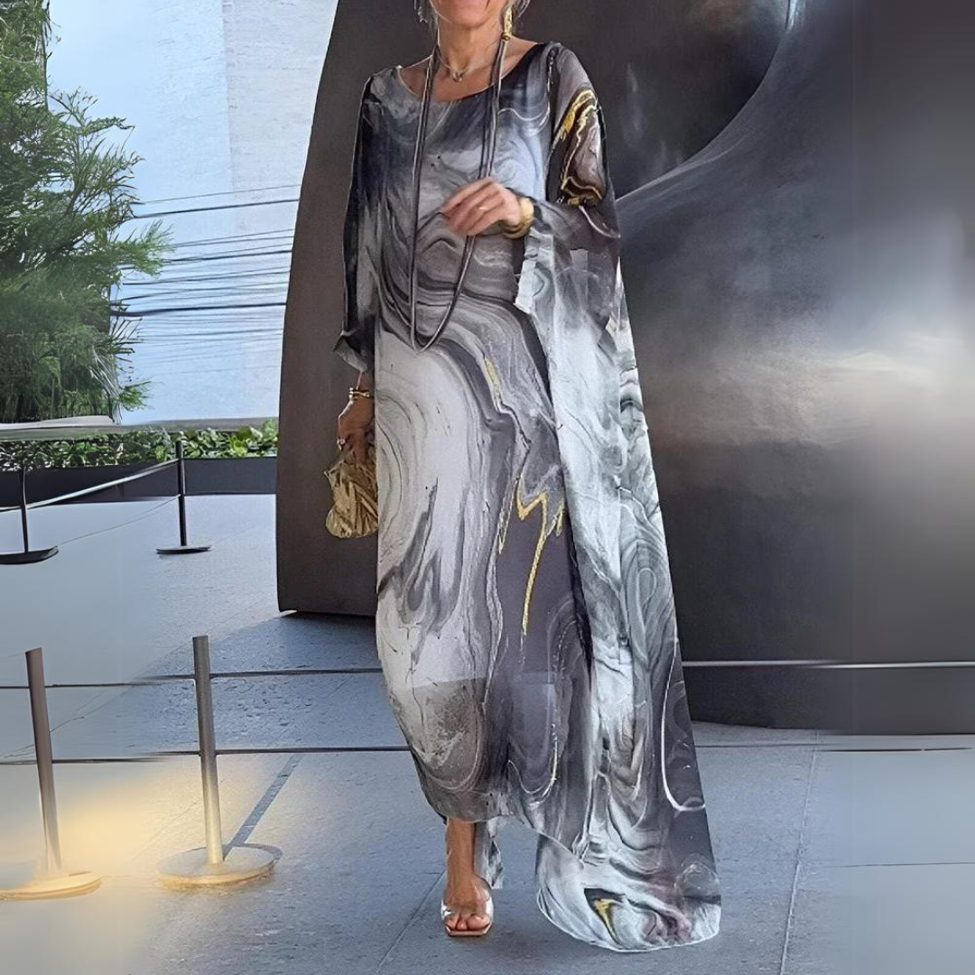 Emersyn |  Charming Silk Chiffon Dress