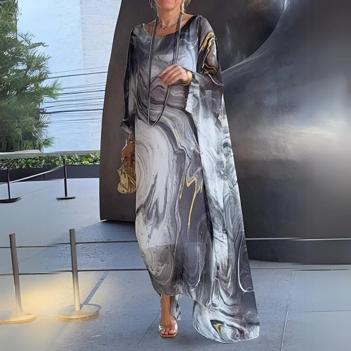 Emersyn |  Charming Silk Chiffon Dress