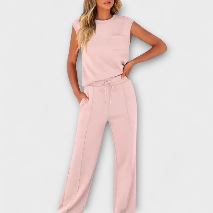 Women's lounge set for Sleeveless with drawstring