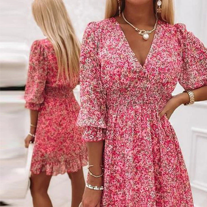 Hallie | Elegant Floral Dress