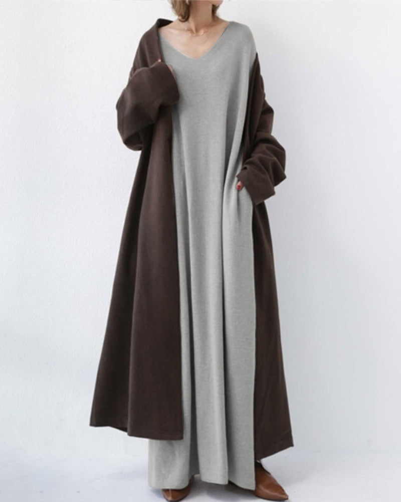 Women's Elegant Casual V-Neck Dress