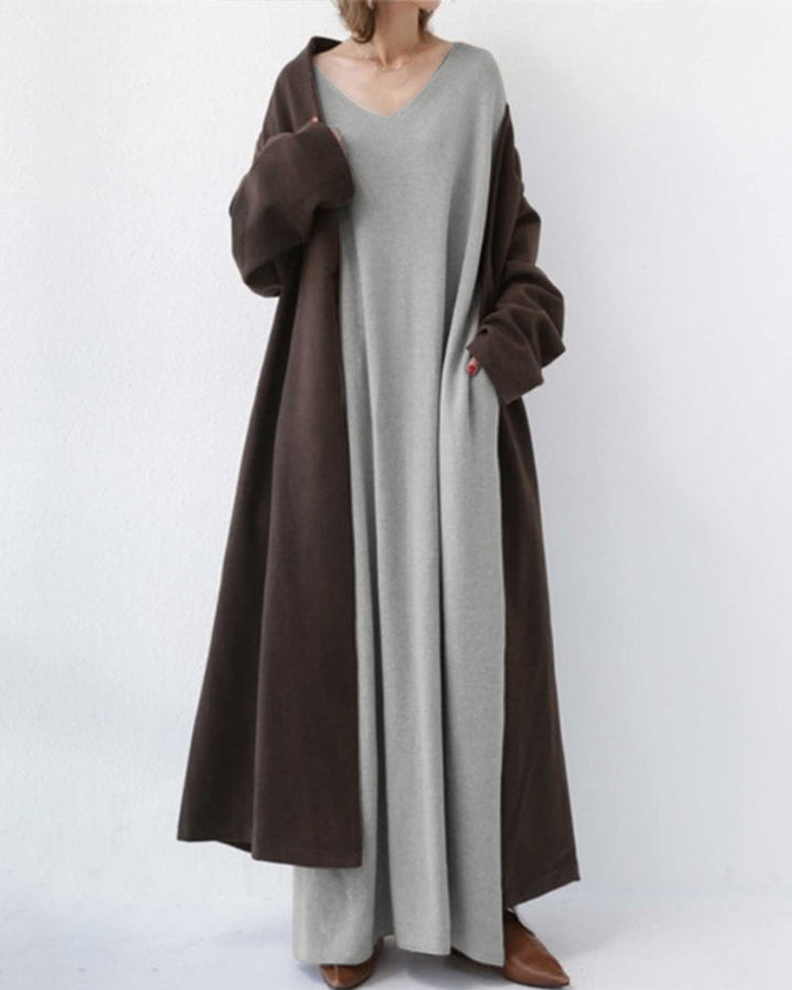 Women's Elegant Casual V-Neck Dress