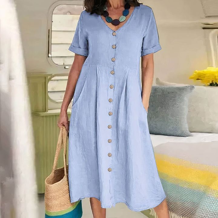 Amira | Effortless Buttoned Dress