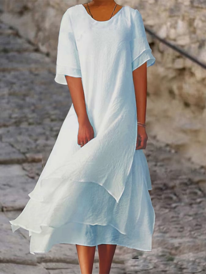Violet |  Elegant Layered Dress
