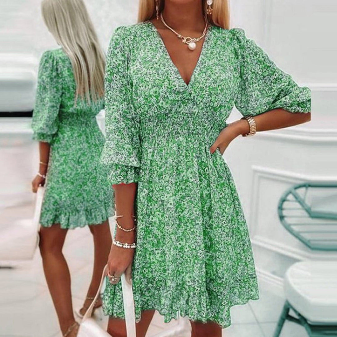 Hallie | Elegant Floral Dress