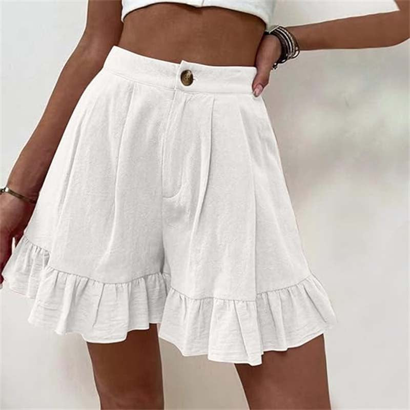 Mabel | Flowy Ruffle Hem Shorts