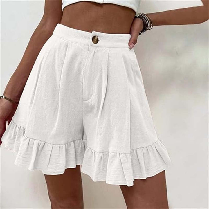 Mabel | Flowy Ruffle Hem Shorts