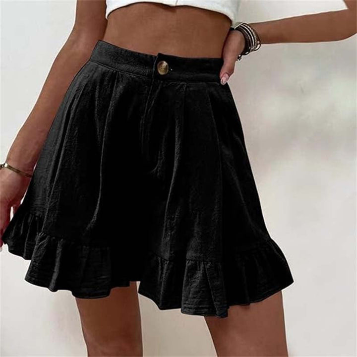 Mabel | Flowy Ruffle Hem Shorts