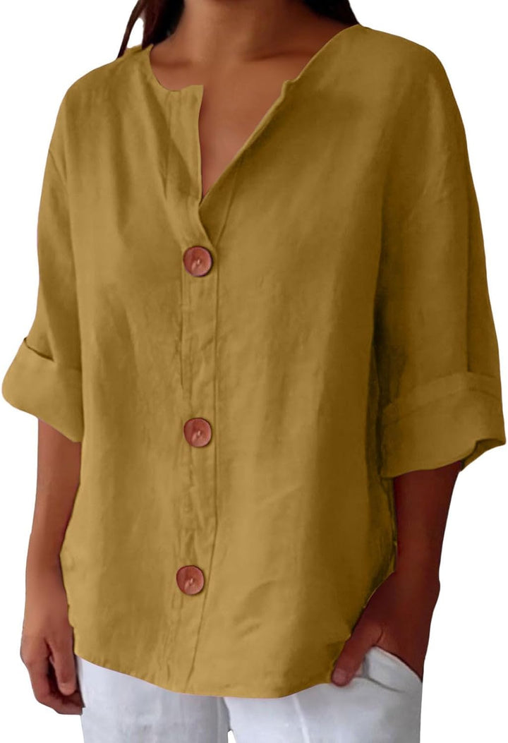 Alayah | Button-Front Blouse