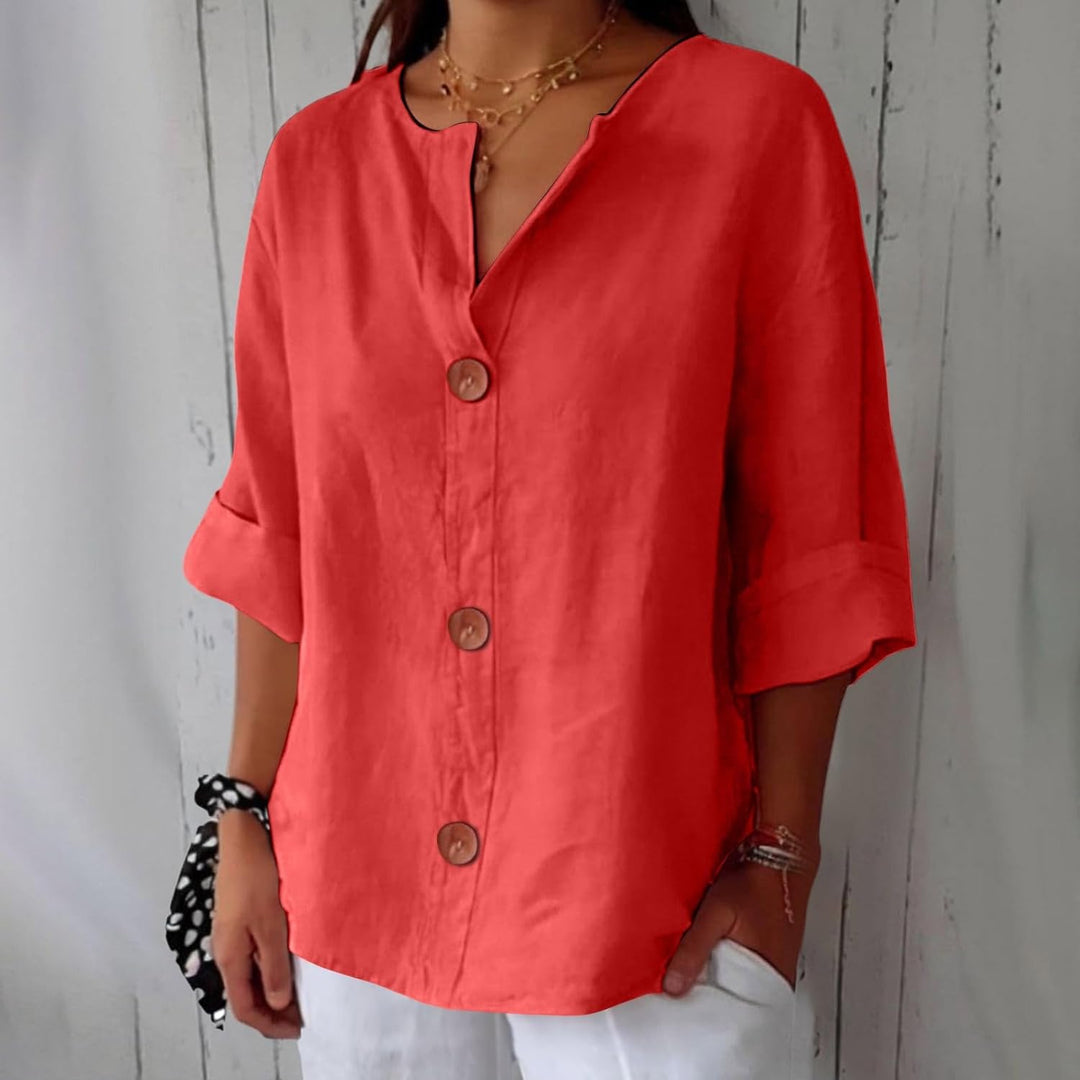 Alayah | Button-Front Blouse
