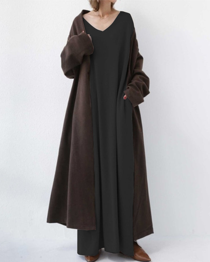 Women's Elegant Casual V-Neck Dress