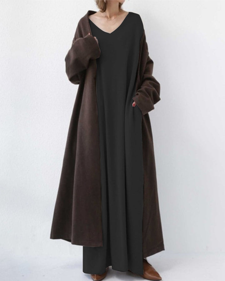 Women's Elegant Casual V-Neck Dress