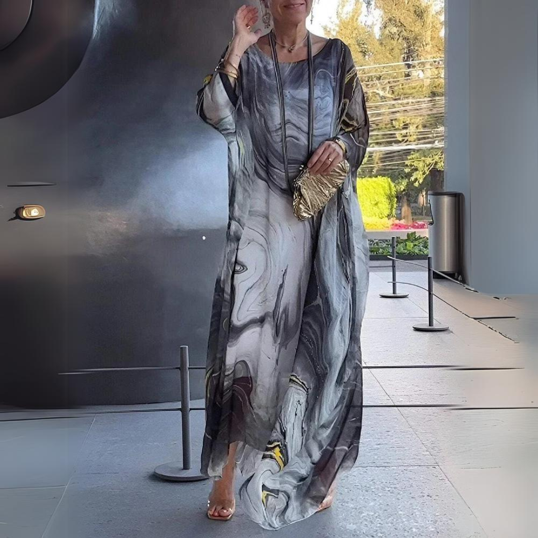 Emersyn |  Charming Silk Chiffon Dress