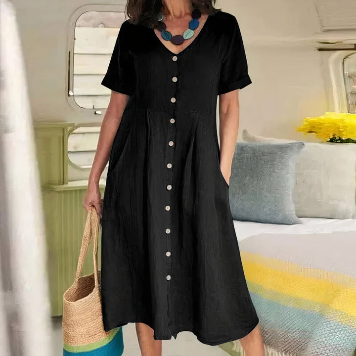 Amira | Effortless Buttoned Dress