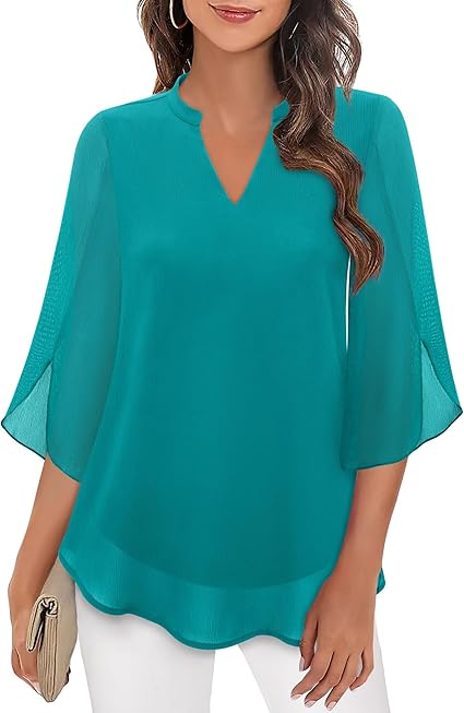 Athena  | Graceful V-Neck Top