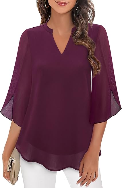 Athena  | Graceful V-Neck Top