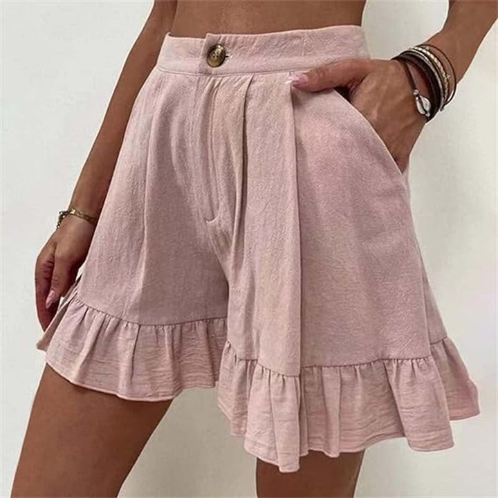 Mabel | Flowy Ruffle Hem Shorts