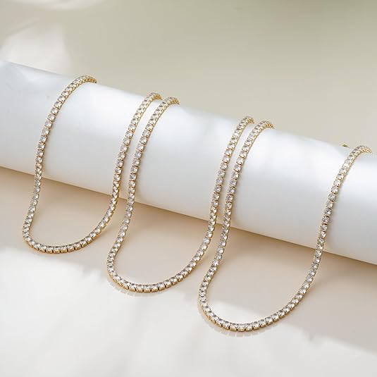 Tennis-Halskette | Gold