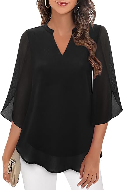 Athena  | Graceful V-Neck Top