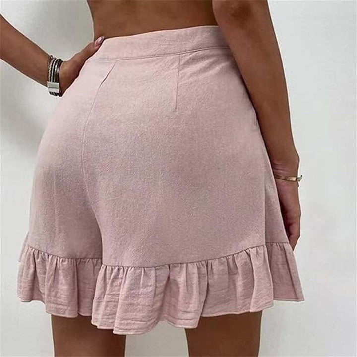Mabel | Flowy Ruffle Hem Shorts