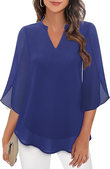 Athena  | Graceful V-Neck Top