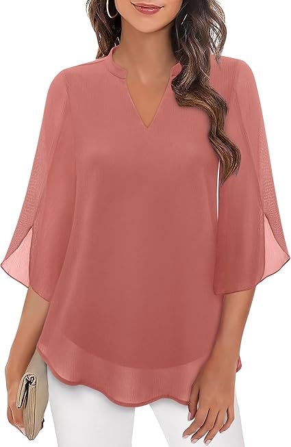 Athena  | Graceful V-Neck Top