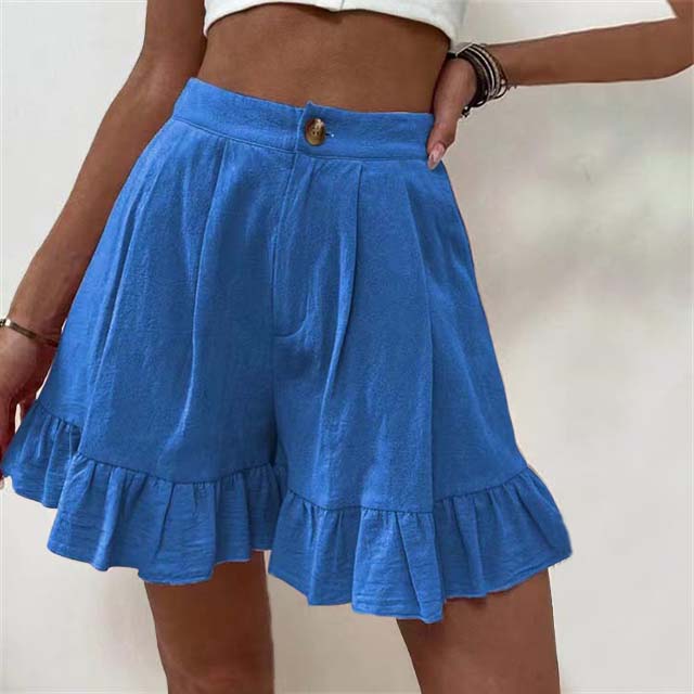 Mabel | Flowy Ruffle Hem Shorts