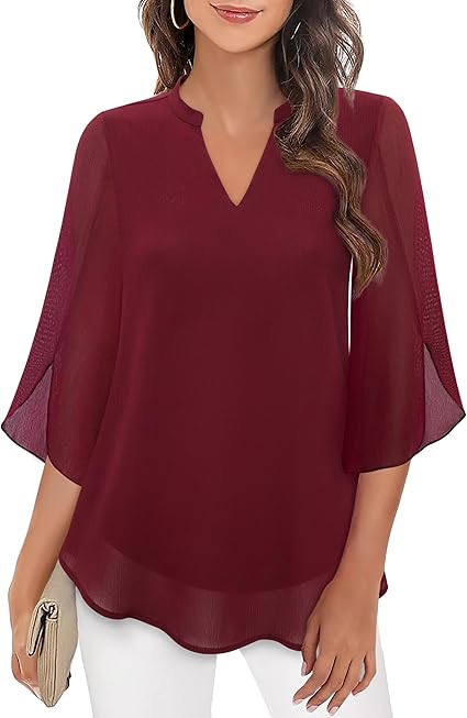 Athena  | Graceful V-Neck Top