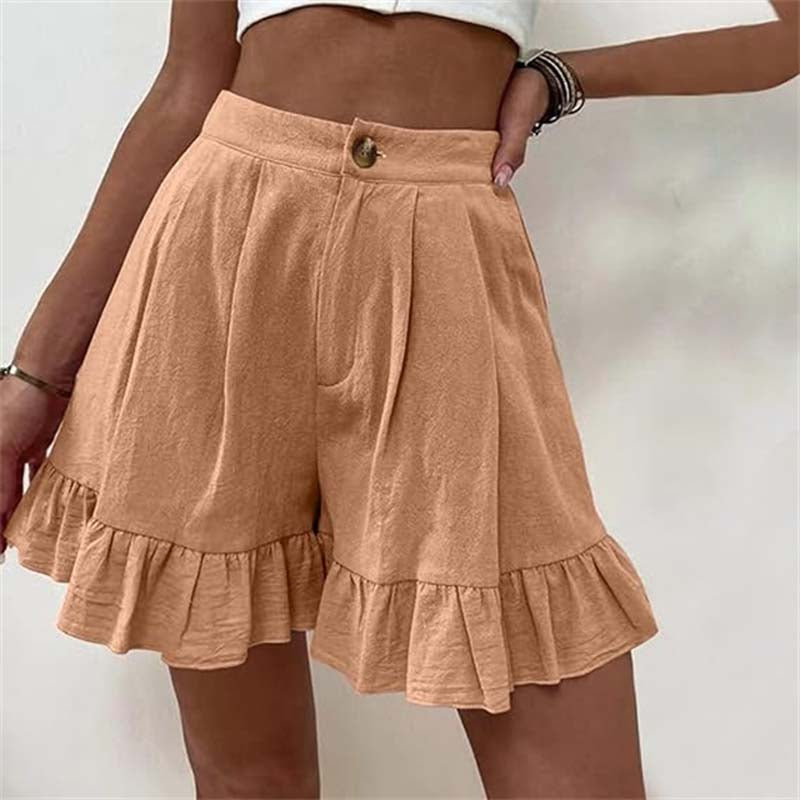 Mabel | Flowy Ruffle Hem Shorts