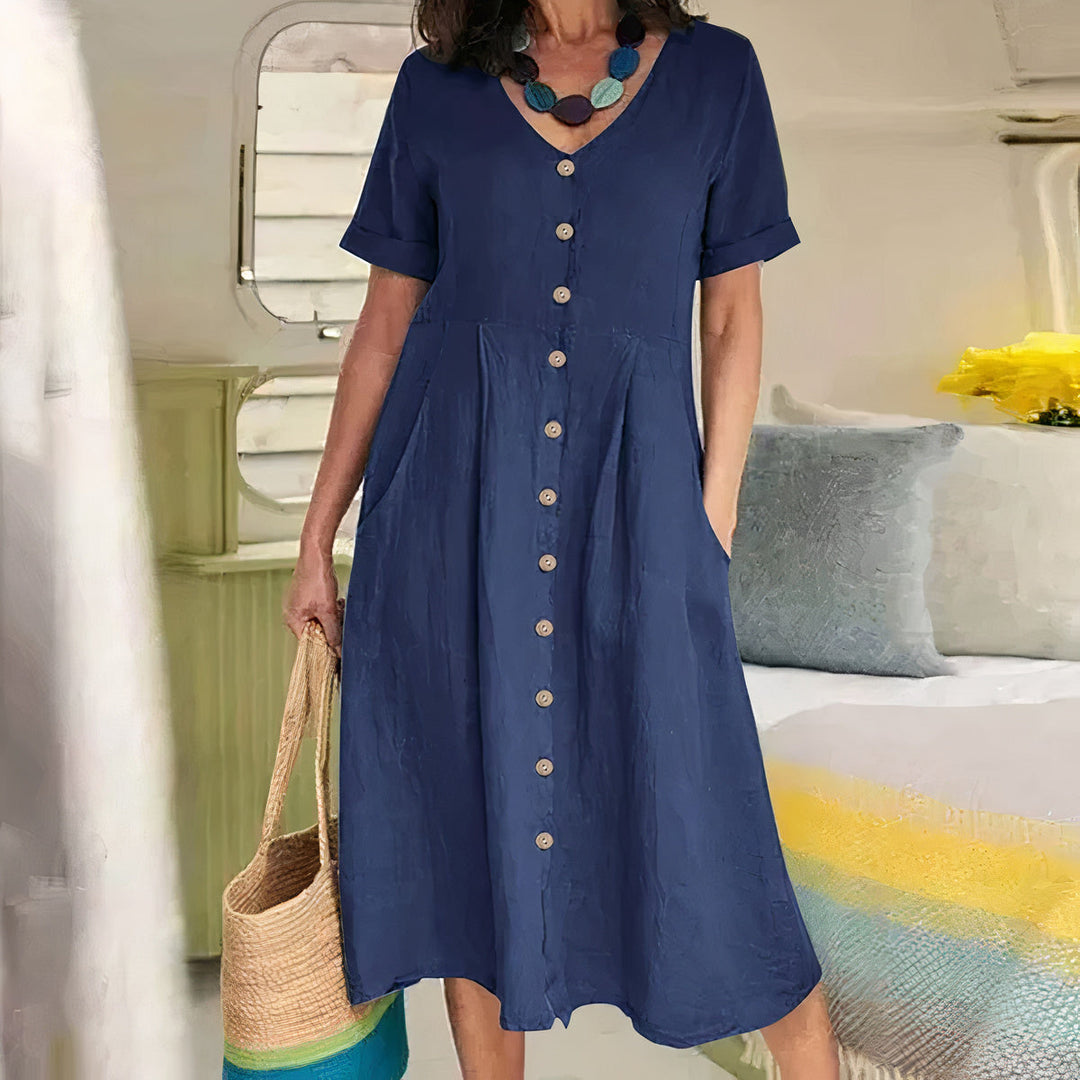 Amira | Effortless Buttoned Dress