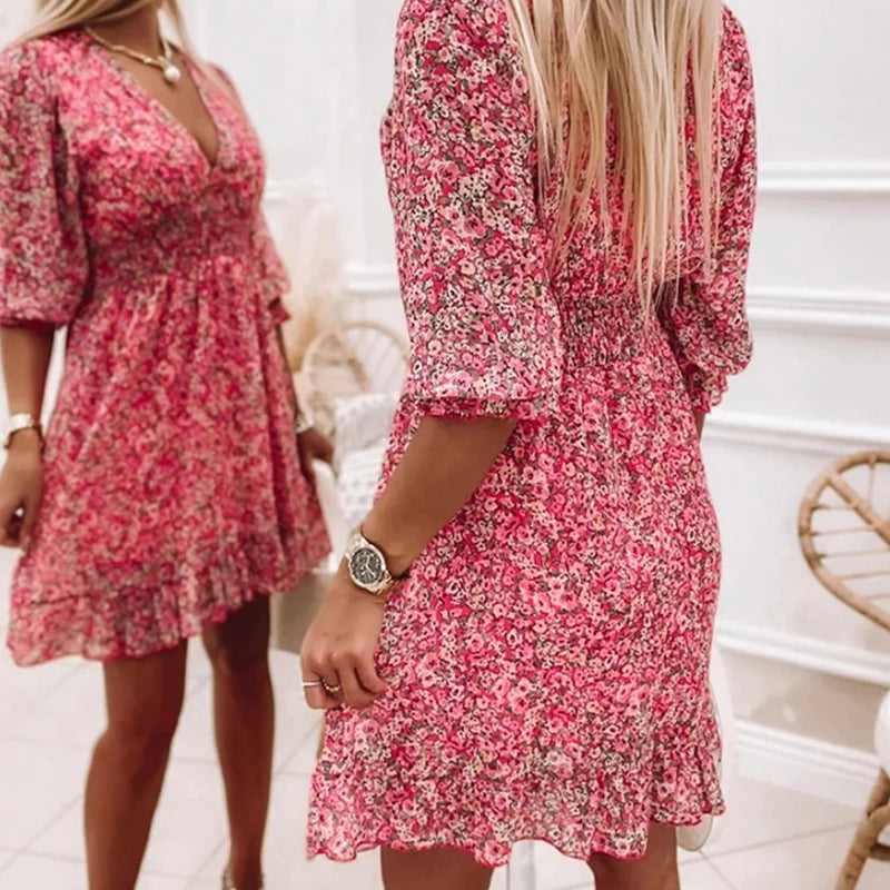 Hallie | Elegant Floral Dress