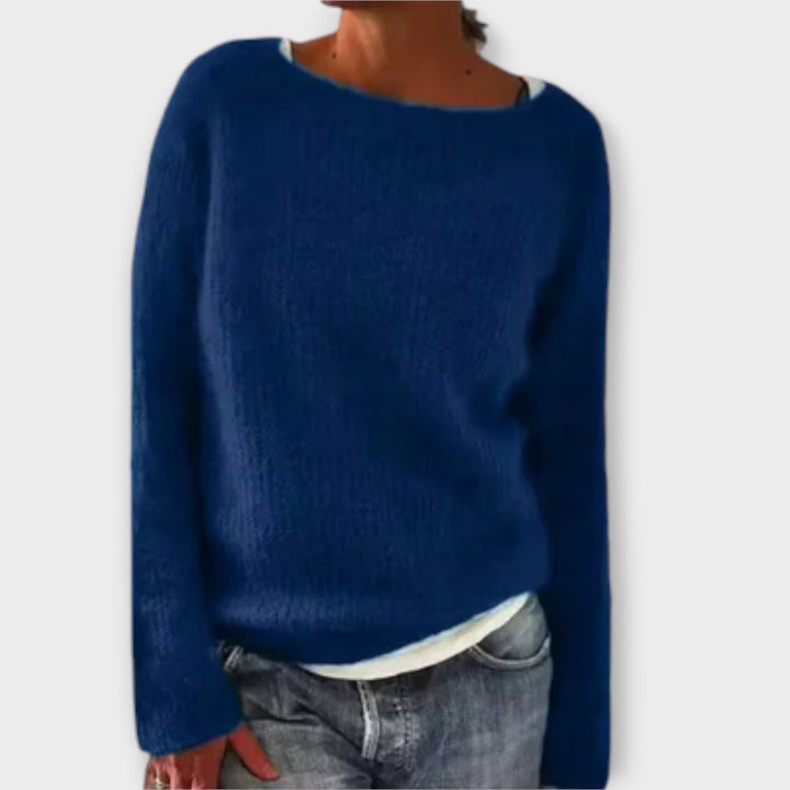 Women's Solid Color Knit Sweater