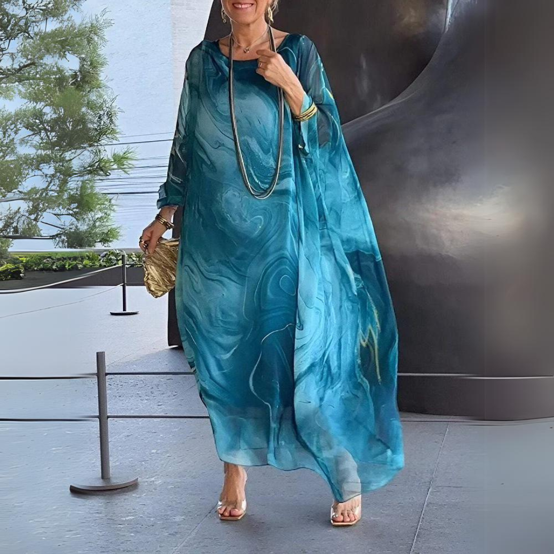 Emersyn |  Charming Silk Chiffon Dress