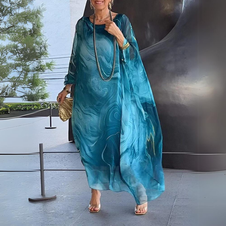 Emersyn |  Charming Silk Chiffon Dress