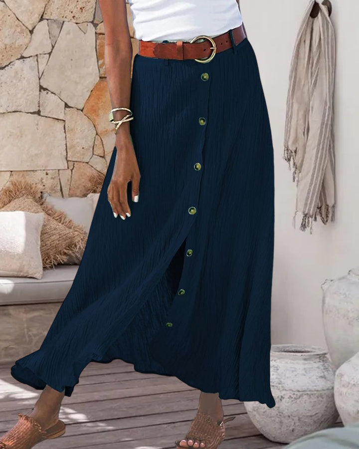 Molly | Flowy Buttoned Skirt