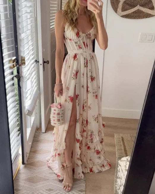 Women’s Floral Corset Dress | Maxi