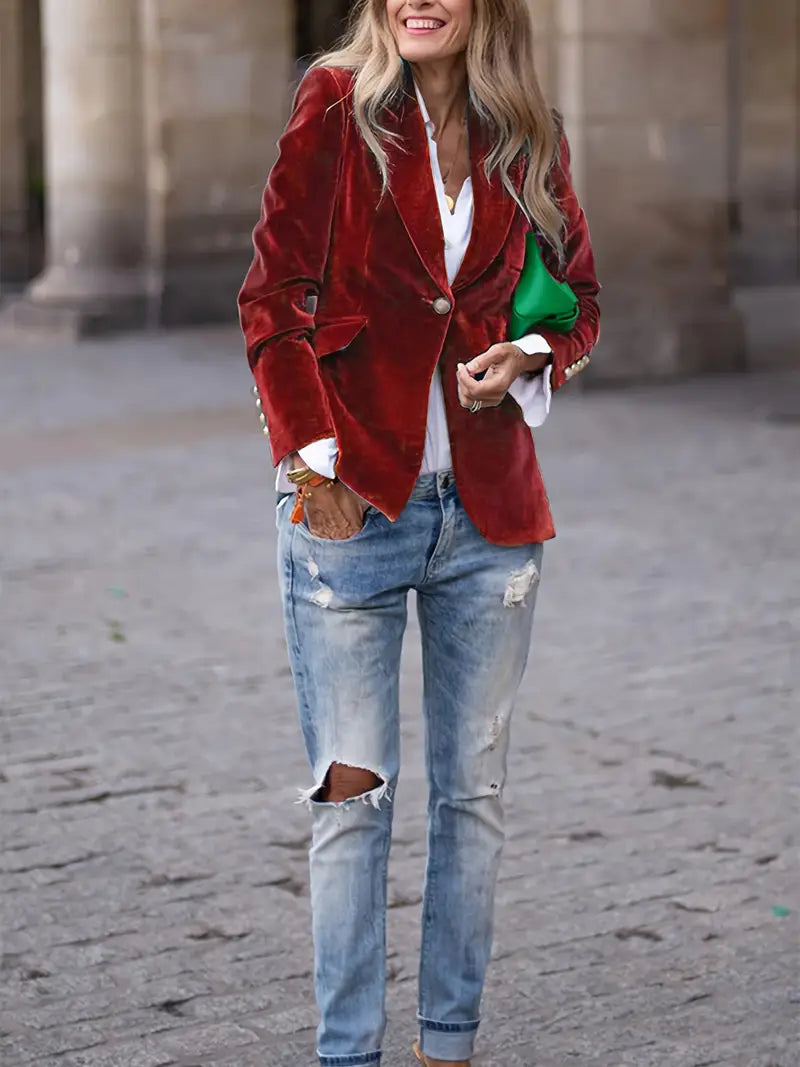 Women's velvet jacket for Elegant