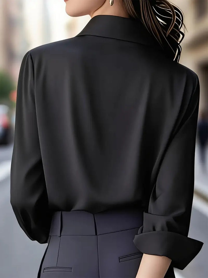Women's Elegant Long Sleeve Button Down Shirt