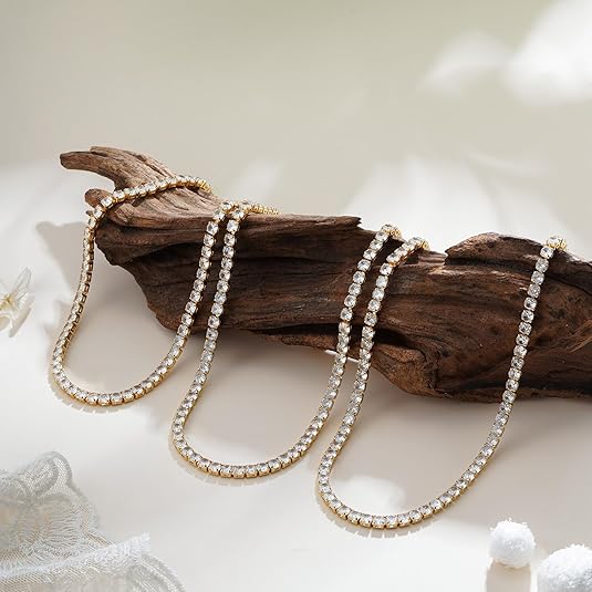 Tennis-Halskette | Gold