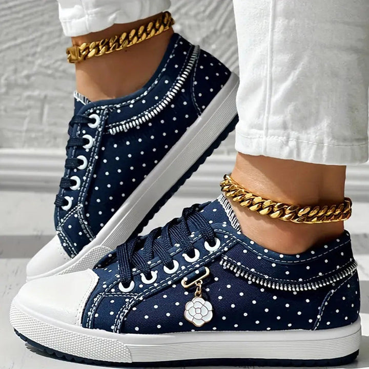 Debra | Dotted Lace Sneakers