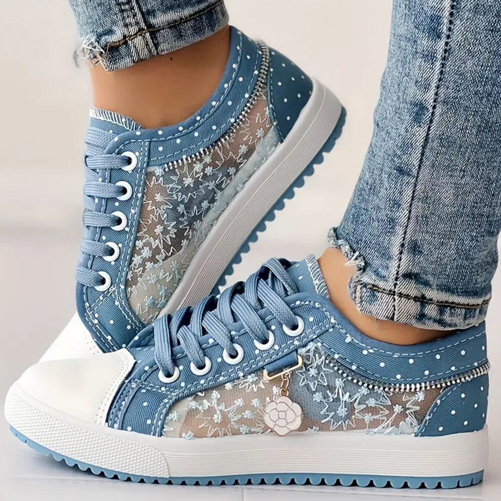 Debra | Dotted Lace Sneakers