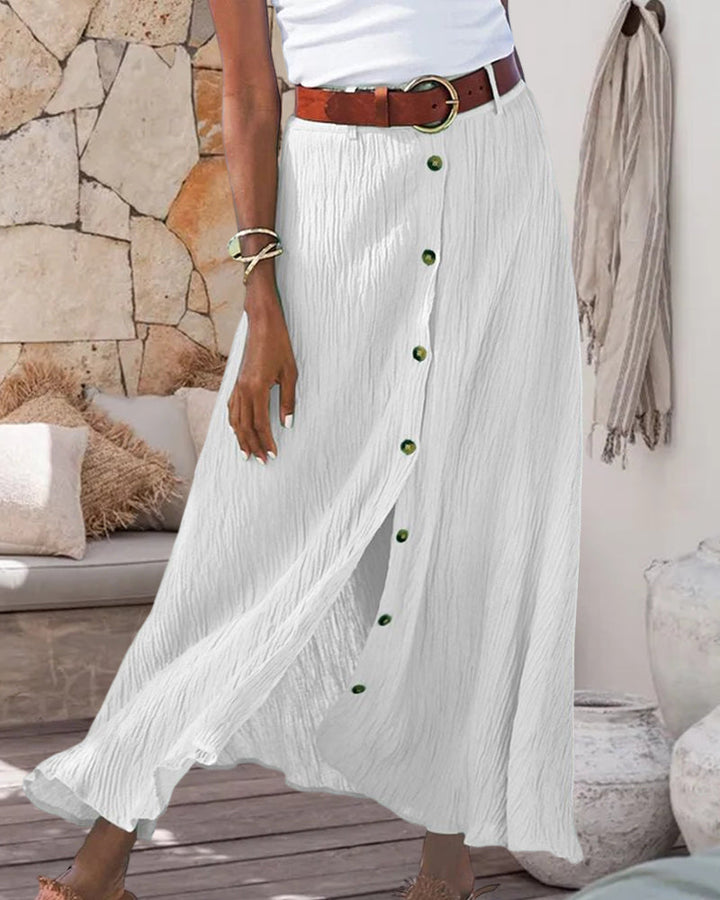 Molly | Flowy Buttoned Skirt