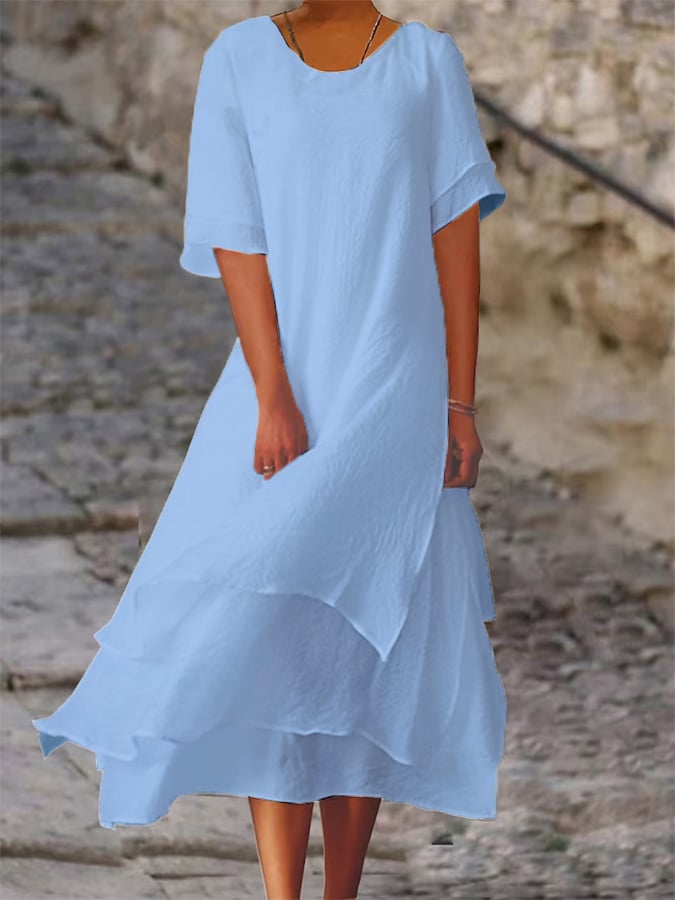 Violet |  Elegant Layered Dress