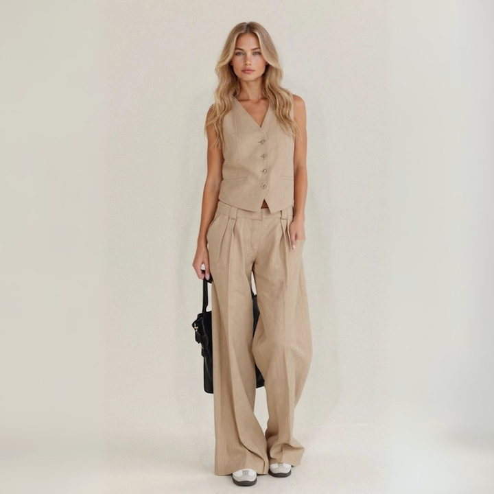Dorothy | 2-Piece Vest Casual Pants Set